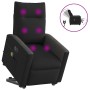 Sillón de masaje eléctrico reclinable elevable tela negro by , Armchairs - Ref: Foro24-3324075, Price: 318,82 €, Discount: %