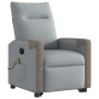 Sillón de masaje eléctrico reclinable elevable tela gris claro by , Armchairs - Ref: Foro24-3324105, Price: 316,48 €, Discoun...
