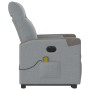 Sillón de masaje eléctrico reclinable elevable tela gris claro by , Armchairs - Ref: Foro24-3324105, Price: 316,48 €, Discoun...