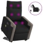 Sillón de masaje eléctrico reclinable elevable tela negro de , Sillones - Ref: Foro24-3324107, Precio: 316,48 €, Descuento: %