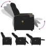 Sillón de masaje eléctrico reclinable elevable tela negro de , Sillones - Ref: Foro24-3324107, Precio: 316,48 €, Descuento: %