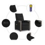 Sillón de masaje eléctrico reclinable elevable tela negro de , Sillones - Ref: Foro24-3324107, Precio: 316,48 €, Descuento: %