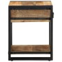 Mesa auxiliar madera maciza de mango rugosa 40x40x50 cm by , Side tables - Ref: Foro24-4015941, Price: 100,77 €, Discount: %