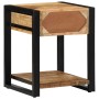 Mesa auxiliar madera maciza de mango rugosa 40x40x50 cm by , Side tables - Ref: Foro24-4015941, Price: 100,77 €, Discount: %