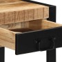 Mesa auxiliar madera maciza de mango rugosa 40x40x50 cm by , Side tables - Ref: Foro24-4015941, Price: 100,77 €, Discount: %