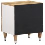 Mesita de noche de madera maciza de mango 40x33,5x46 cm by , Nightstands - Ref: Foro24-4018662, Price: 63,23 €, Discount: %