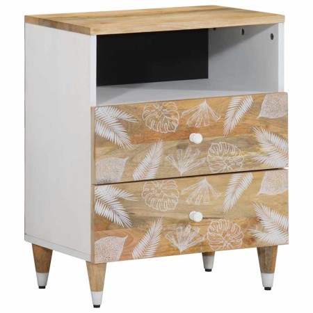 Mesita de noche madera maciza de mango 50x33x60 cm de , Mesitas de noche - Ref: Foro24-4018674, Precio: 67,31 €, Descuento: %