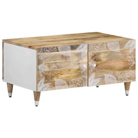 Mesa de centro de madera maciza de mango 80x50x40 cm von , Couchtisch - Ref: Foro24-4018669, Preis: 101,12 €, Rabatt: %