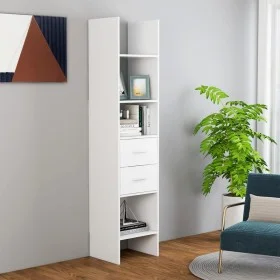 Sperrholz Bücherregal weiß 40x35x180 cm von vidaXL, Bücherregale und Regale - Ref: Foro24-803416, Preis: 73,56 €, Rabatt: %
