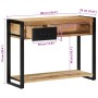 Mesa consola madera maciza mango 100x35x75 cm by , console tables - Ref: Foro24-4015929, Price: 173,88 €, Discount: %