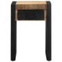 Mesa auxiliar madera maciza de mango rugosa 35x35x50 cm de , Mesas auxiliares - Ref: Foro24-4015943, Precio: 81,23 €, Descuen...