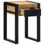 Mesa auxiliar madera maciza de mango rugosa 35x35x50 cm de , Mesas auxiliares - Ref: Foro24-4015943, Precio: 81,23 €, Descuen...