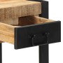 Mesa auxiliar madera maciza de mango rugosa 35x35x50 cm de , Mesas auxiliares - Ref: Foro24-4015943, Precio: 81,23 €, Descuen...