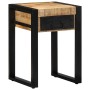 Mesa auxiliar madera maciza de mango rugosa 35x35x50 cm de , Mesas auxiliares - Ref: Foro24-4015943, Precio: 81,23 €, Descuen...