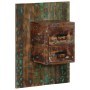 Mesilla de noche multicolor 60x32x80 cm madera maciza reciclada von , Nachttische - Ref: Foro24-4017531, Preis: 100,16 €, Rab...