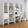 Estantería librería madera contrachapada blanco 40x35x180 cm de vidaXL, Librerías y estanterías - Ref: Foro24-803416, Precio:...
