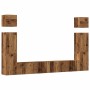 Conjunto de mueble de TV 6 piezas montado la pared madera vieja von , TV-Möbel - Ref: Foro24-3329141, Preis: 267,08 €, Rabatt: %