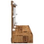 Mueble con espejo y LED madera vieja 90x31,5x62 cm de , Tocadores de baño - Ref: Foro24-857005, Precio: 83,20 €, Descuento: %