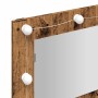 Mueble con espejo y LED madera vieja 90x31,5x62 cm de , Tocadores de baño - Ref: Foro24-857005, Precio: 83,20 €, Descuento: %