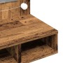 Mueble con espejo y LED madera vieja 90x31,5x62 cm de , Tocadores de baño - Ref: Foro24-857005, Precio: 83,20 €, Descuento: %