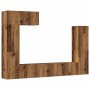 Conjunto de mueble de TV 5 piezas montado la pared madera vieja von , TV-Möbel - Ref: Foro24-3329195, Preis: 236,94 €, Rabatt: %