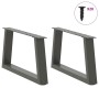 Patas para mesa comedor forma V 2 uds antracita 50x(30-31,3) cm by , Table legs - Ref: Foro24-4012530, Price: 51,40 €, Discou...