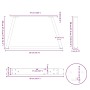 Patas para mesa comedor forma V 2 uds antracita 50x(30-31,3) cm by , Table legs - Ref: Foro24-4012530, Price: 51,40 €, Discou...