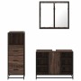 Set de muebles baño 3 pzas madera contrachapada roble marrón von , Badezimmermöbel - Ref: Foro24-3301034, Preis: 234,98 €, Ra...