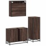Set de muebles baño 3 pzas madera contrachapada roble marrón von , Badezimmermöbel - Ref: Foro24-3301034, Preis: 234,98 €, Ra...