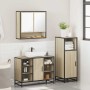 Set de muebles de baño 3 pzas madera contrachapada roble Sonoma von , Badezimmermöbel - Ref: Foro24-3301001, Preis: 212,14 €,...
