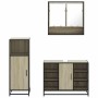 Set de muebles de baño 3 pzas madera contrachapada roble Sonoma von , Badezimmermöbel - Ref: Foro24-3301001, Preis: 212,14 €,...