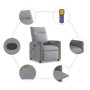 Sillón reclinable de masaje de tela gris claro von , Sessel - Ref: Foro24-4104844, Preis: 205,55 €, Rabatt: %