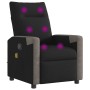 Sillón reclinable de masaje de tela negro de , Sillones - Ref: Foro24-4104846, Precio: 205,45 €
