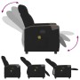 Sillón reclinable de masaje de tela negro by , Armchairs - Ref: Foro24-4104846, Price: 205,55 €, Discount: %