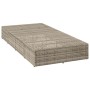 Tumbona con cojín flotante ratán sintético gris by , Loungers - Ref: Foro24-4104207, Price: 227,41 €, Discount: %
