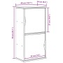 Mueble auxiliar ODDA 40x24x79 cm madera maciza de pino by , Sideboards - Ref: Foro24-4103591, Price: 62,22 €, Discount: %