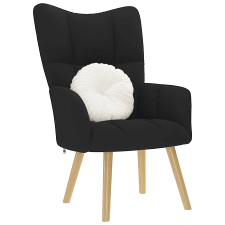 Sillón de relax de tela negro by , Armchairs - Ref: Foro24-4016769, Price: 101,88 €, Discount: %