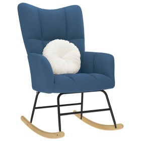 Silla mecedora de tela azul von , Schaukelstühle - Ref: Foro24-4016797, Preis: 120,50 €, Rabatt: %