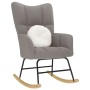 Silla mecedora de tela gris taupe von , Schaukelstühle - Ref: Foro24-4016795, Preis: 129,16 €, Rabatt: %