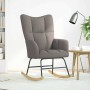 Silla mecedora de tela gris taupe von , Schaukelstühle - Ref: Foro24-4016795, Preis: 129,16 €, Rabatt: %