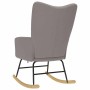Silla mecedora de tela gris taupe von , Schaukelstühle - Ref: Foro24-4016795, Preis: 129,16 €, Rabatt: %