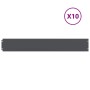 Bordes césped 10 uds antracita 15x103 cm acero laminado frío von , Garteneinfassung und Einfassung - Ref: Foro24-860144, Prei...