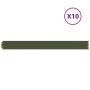 Bordes césped 10 uds acero laminado frío verde oliva 10x103 cm by , Garden edging and edging - Ref: Foro24-860133, Price: 37,...