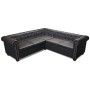 Sofá de esquina Chesterfield 5 plazas cuero artificial negro von , Sofas - Ref: Foro24-243614, Preis: 819,61 €, Rabatt: %