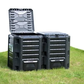 Schwarzer Gartenkomposter 1200 L von vidaXL, Komposter - Ref: Foro24-312274, Preis: 184,04 €, Rabatt: %