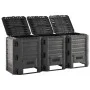 Compostador de jardín negro 1200 L de vidaXL, Compostadores - Ref: Foro24-312274, Precio: 183,98 €, Descuento: %