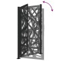 Puerta de jardín de acero negra diseño luminoso 105x180 cm by , garden gates - Ref: Foro24-4100952, Price: 256,35 €, Discount: %