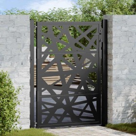 Puerta de jardín de acero negra diseño luminoso 105x130 cm von , Gartentore - Ref: Foro24-4100950, Preis: 240,52 €, Rabatt: %