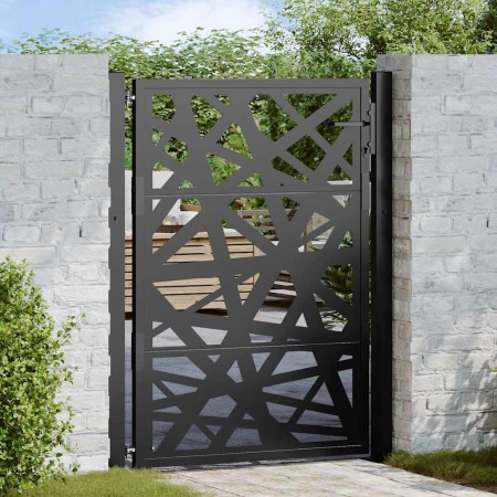 Puerta de jardín de acero negra diseño luminoso 105x130 cm von , Gartentore - Ref: Foro24-4100950, Preis: 240,52 €, Rabatt: %