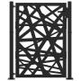 Puerta de jardín de acero negra diseño luminoso 105x130 cm von , Gartentore - Ref: Foro24-4100950, Preis: 240,52 €, Rabatt: %
